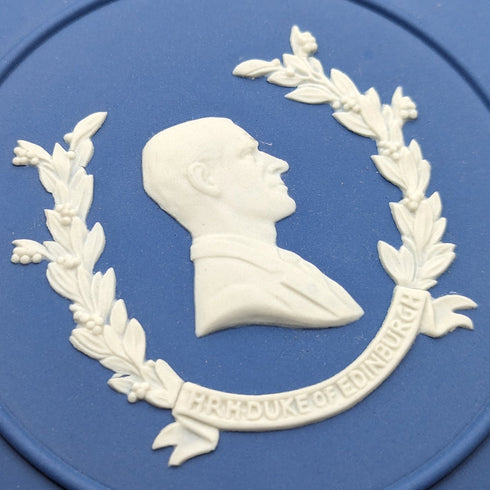 1977 Wedgwood Queen Elizabeth Jubilee Candy Box Pair Royal Blue